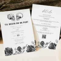 NOVA Til Death Gothique Skull Détails Mariages et