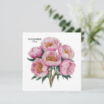 Novembre Peony Bloom - Cadeau d'anniversaire perso