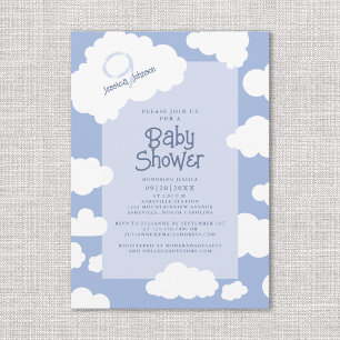 Invitation Nuage Neuf 9 Baby showers Mignonne Fête Whimsical