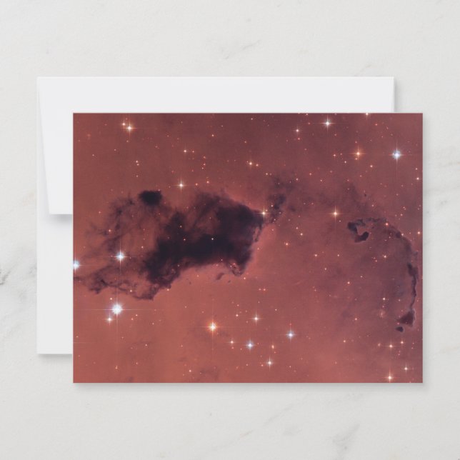 Invitation Nuages de poussière noire Rose (Devant)