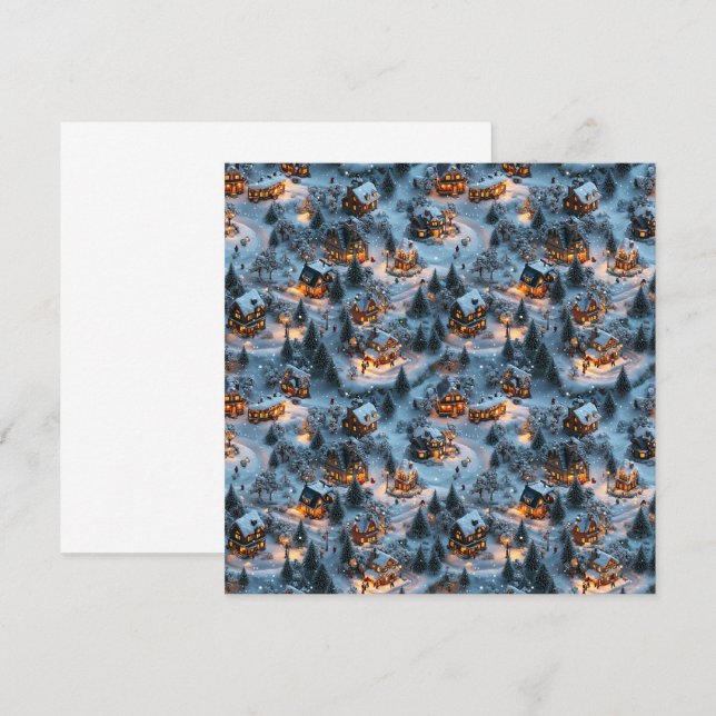 Invitation Nuit avant Noël - Twilight Serenity (Devant / Derrière)