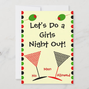 Invitation Nuit Bachelorette de filles