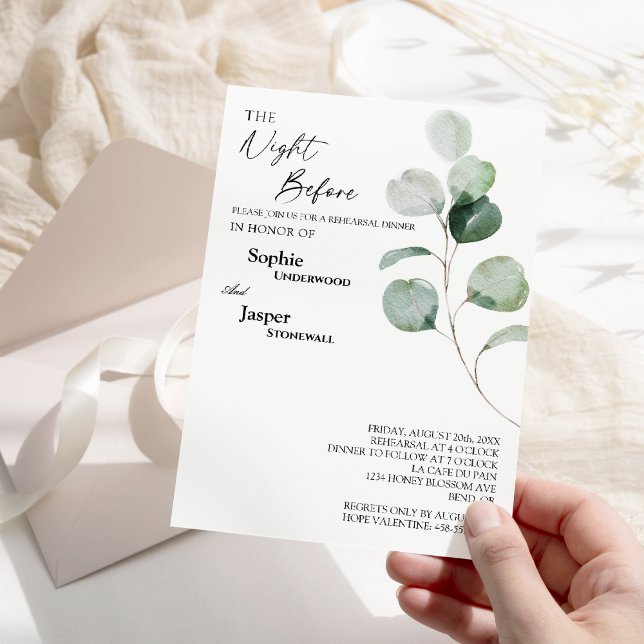 Invitation Nuit Blanche Et Verdoyante Avant La Répétition (Créateur téléchargé)