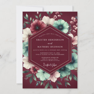 Invitation Nuit Botanique Bourguignonne de Mariage