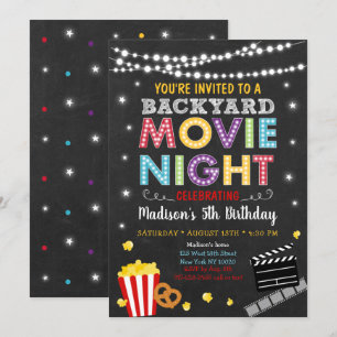 Invitation Nuit d'anniversaire du Jardin Movie