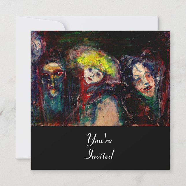 Invitation NUIT DE CARNAVAL À VENISE Mascarade Vénitienne Mas (Devant)