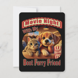 Invitation Nuit de cinéma - Meilleur Ami de la fureur - Cute 