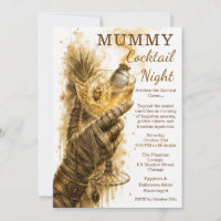 Nuit de cocktail de momie Égypte ancienne Hallowee