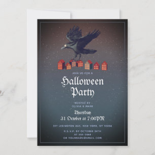 Invitation Nuit d'Halloween au Raven Houses