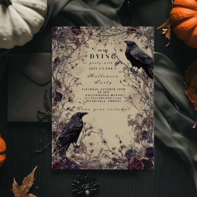 Invitation Nuit d'Halloween de la foule gothique hantée (Créateur téléchargé)