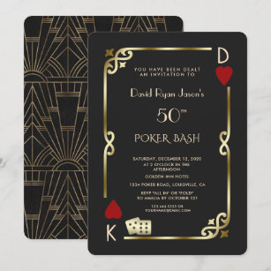 Anniversaire Las Vegas Invitations Faire Part Cartes Zazzle