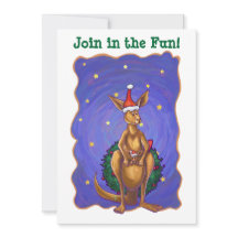 Nuit étoilée de Noël Kangaroo