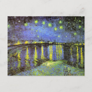 Invitation Nuit étoilée de Vincent van Gogh sur le Rhône