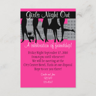 Invitation Nuit Filles Avec Kitty Style A