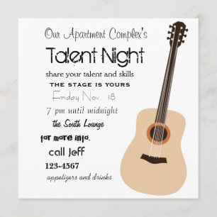 Invitation Nuit guitare