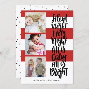 Invitation Nuit silencieuse trois jours fériés photo Noël   R
