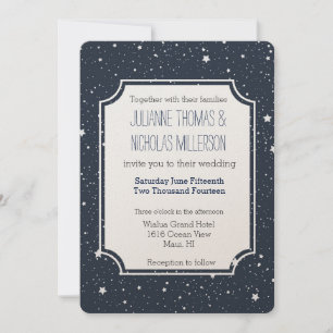 Invitation Nuit sous les étoiles Mariage