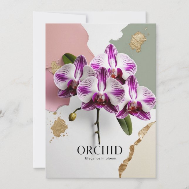 Invitation Nuits des orchidées, Jardin botanique de New York, (Devant)