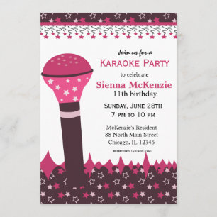 Invitation Nuits karaoké