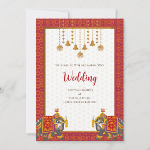 Invitation numérique de mariage hindou indien mari