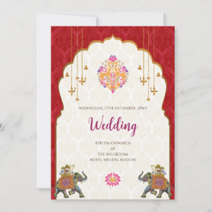 Invitation numérique de mariage hindou Mariage ind
