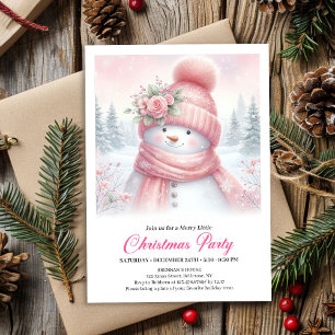 Invitation numérique de Noël fantaisiste Bonhomme