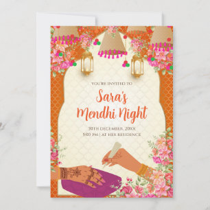 Invitation numérique Mehndi & Cartes d'invitation