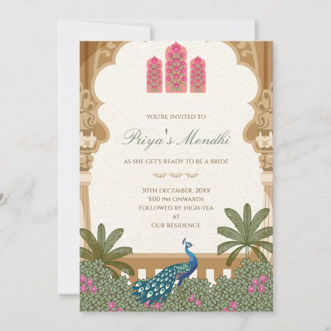 Invitation numérique Mehndi invitation Mehendi (Devant)