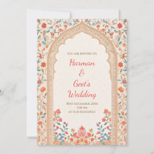 Invitation numérique pour mariage indien carte d'i