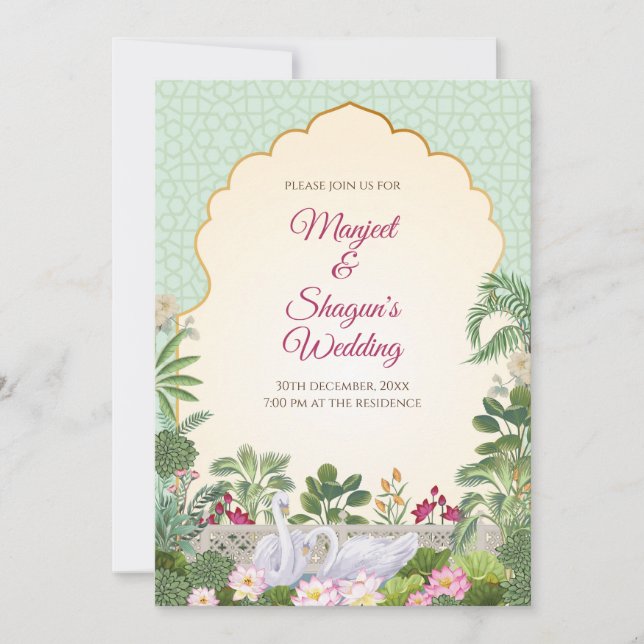 Invitation numérique pour mariage indien Mariage h (Devant)