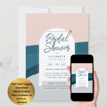 Invitation numérique pour une Baby Shower Mariage
