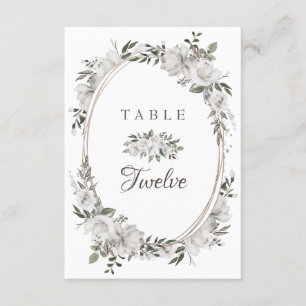 Invitation Numéro de tableau du Mariage vintage de sièges de 