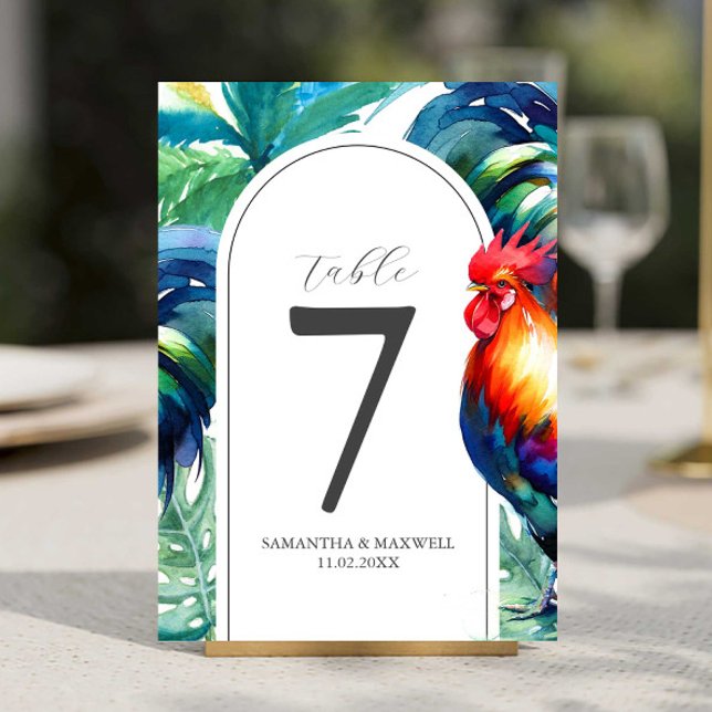 Invitation Numéro de tableau imprimable Couleur d'eau Clé de  (Printable table number cards for destination wedding day of stationery art by Victoria Grigaliunas)