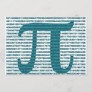 Invitation Numéros de jour Pi