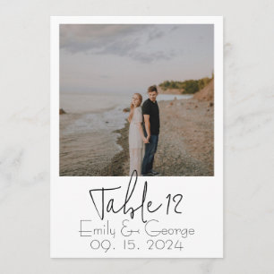 Invitation Numéros de tableau simples