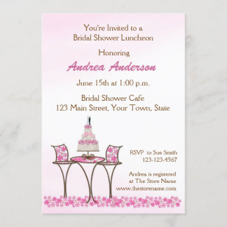 Invitation nuptiale de douche de déjeuner de