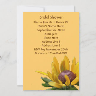 Invitation nuptiale de douche de fleur de Susan
