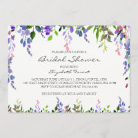 invitation nuptiale de douche de fleur pourpre