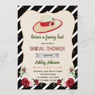 Invitation nuptiale de douche de grand thème de