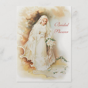 Invitation nuptiale de douche de jeune mariée