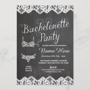 Invitation nuptiale de douche de lingerie de