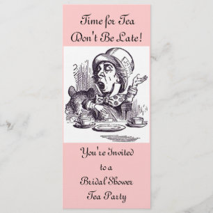 Invitation nuptiale de thé