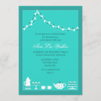 Invitation nuptiale de thé