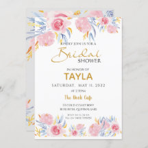Invitation nuptiale de wedding shower