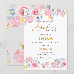 Invitation nuptiale de wedding shower