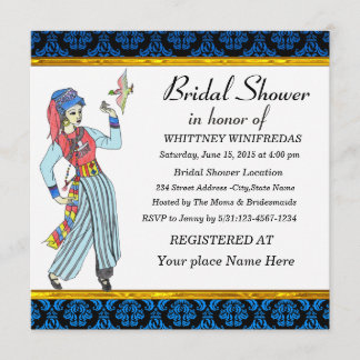 Invitation nuptiale élégante de douche