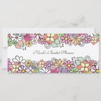Invitation nuptiale faite sur commande de douche