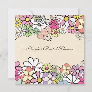 Invitation nuptiale faite sur commande de douche