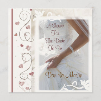 Invitation Nuptiale moderne/wedding shower d'invitations