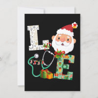 Nurse Love Christmas Santa Xmas Celebrate